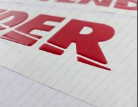 Contender Boat Logo Raised Domed 3D Decals 32" x 3.6" 2pcs.